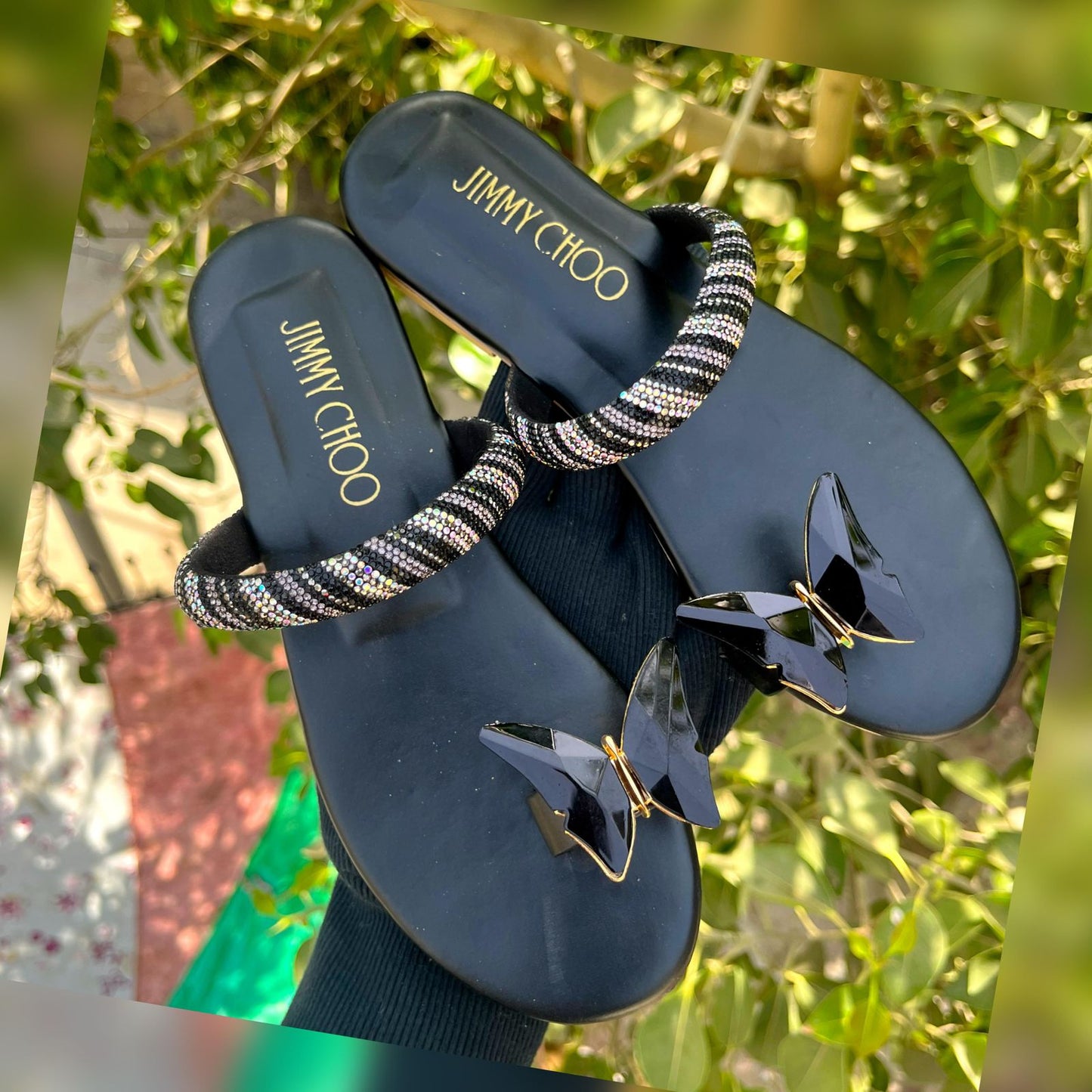 Jimmy Choo Butterfly Sandals with Box