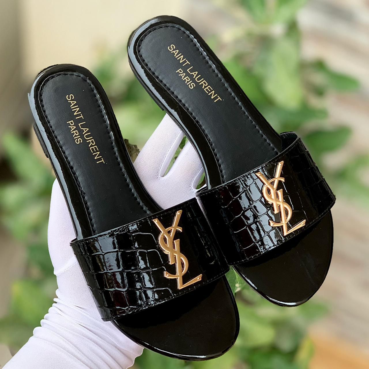 YSL Flat Sandals with Box