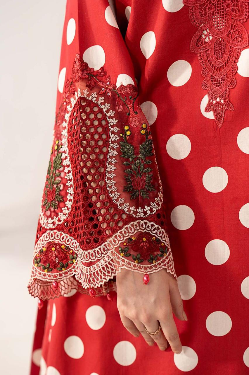 Maria.B Lawn with Heavy EMB Patches & Dupatta 3PC