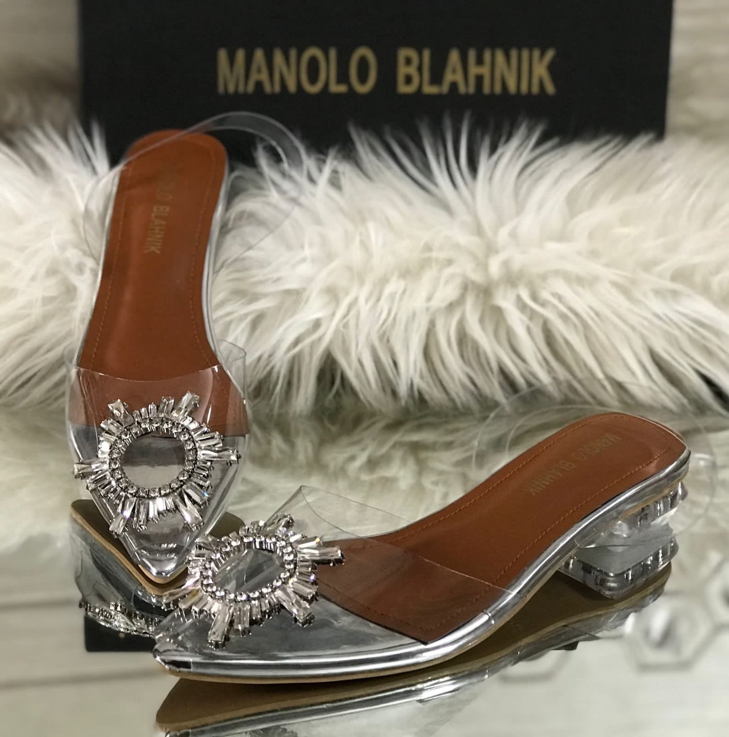Manolo Blahnik Flat Sandals with Box