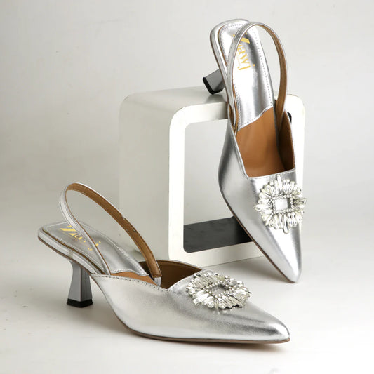 Manolo Blahnik Radiant Pearl Heels with Box