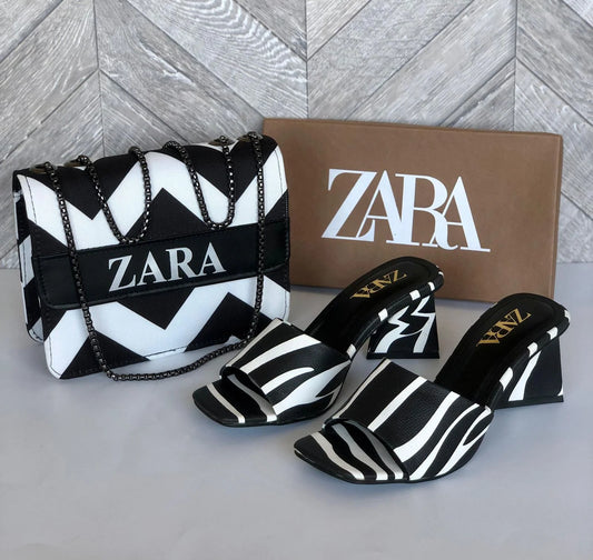 Zara Handmade Heels with Bag