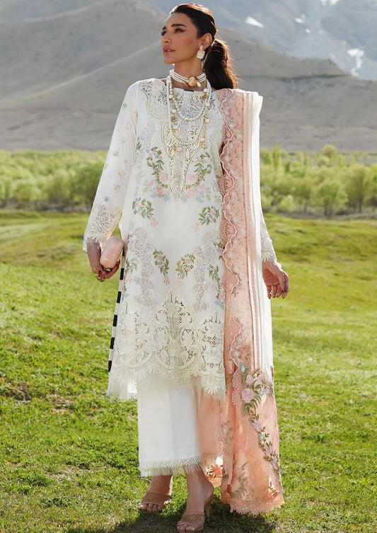 Luxury Lawn Heavy Embroidery with Cutwork & EMB Patches with Readymade EMB Dupatta