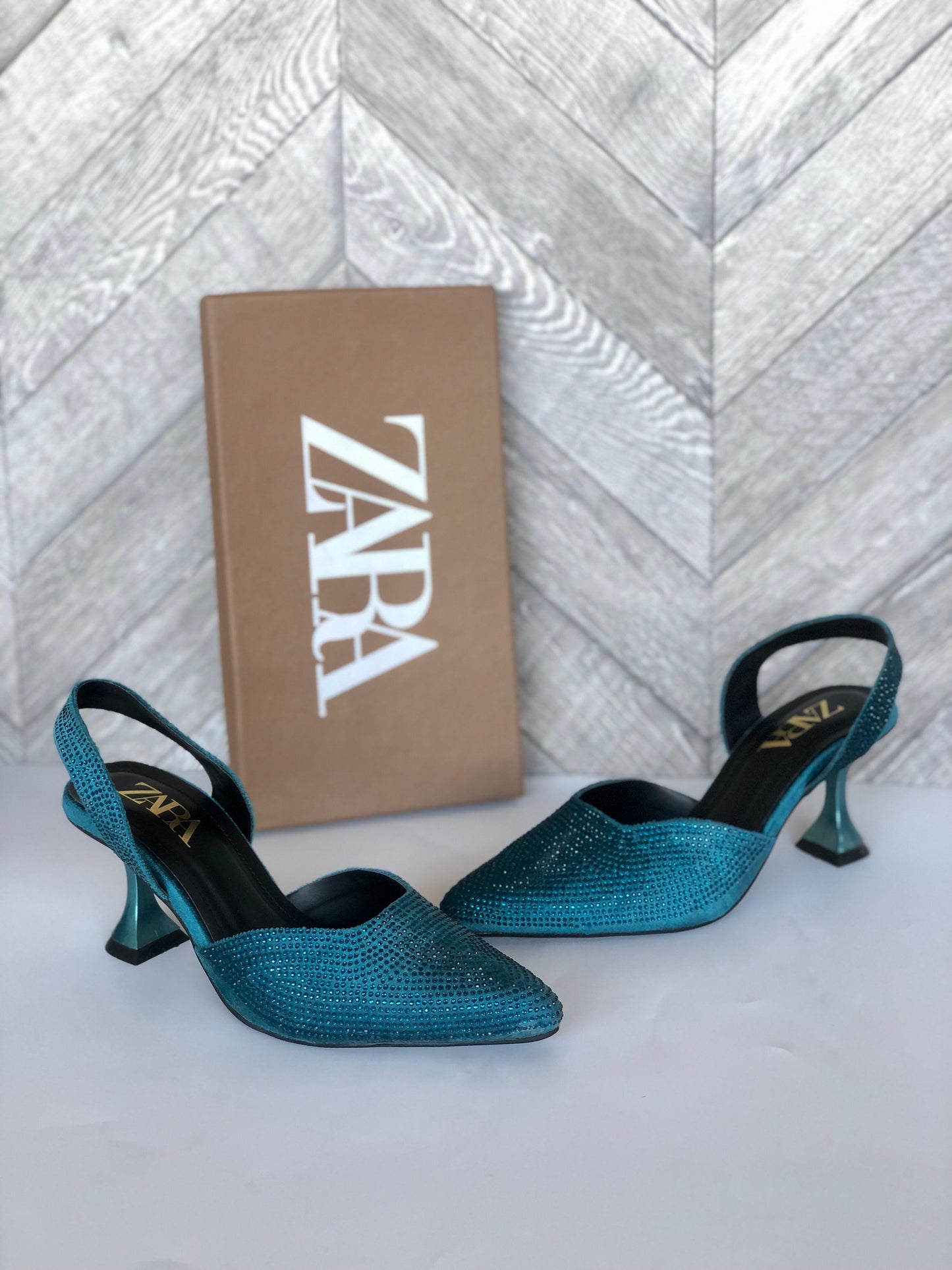 Imported Quality Original Zara Branded Box Pack Heels