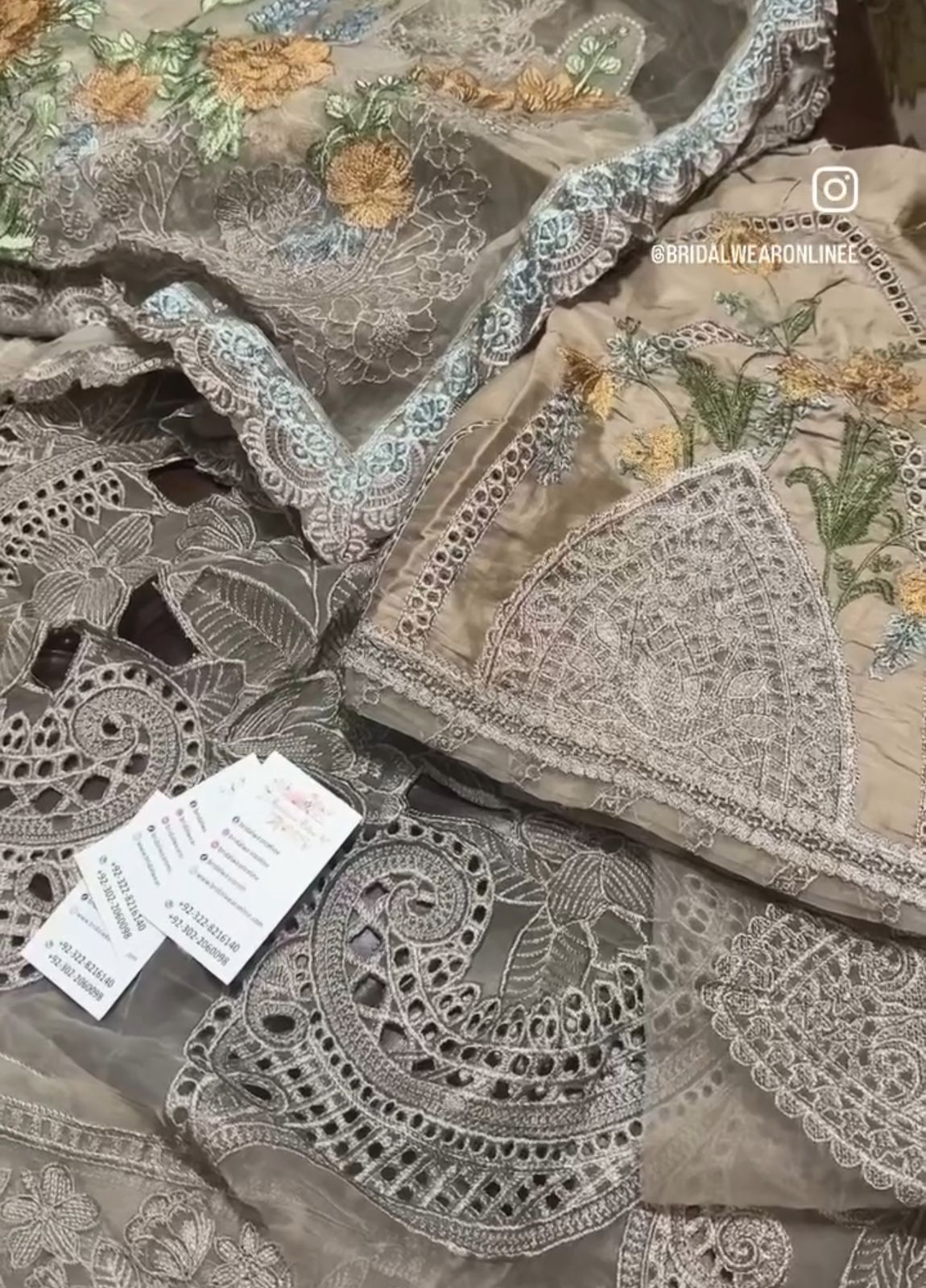 Most Demanded Luxury Lawn Heavy Cutwork Embroidered & 4 Sided Heavy Border ReadyMade Dupatta