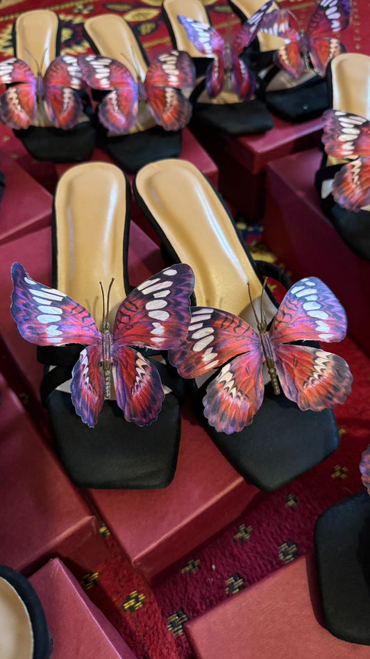 Stylish Butterfly Heels with Box