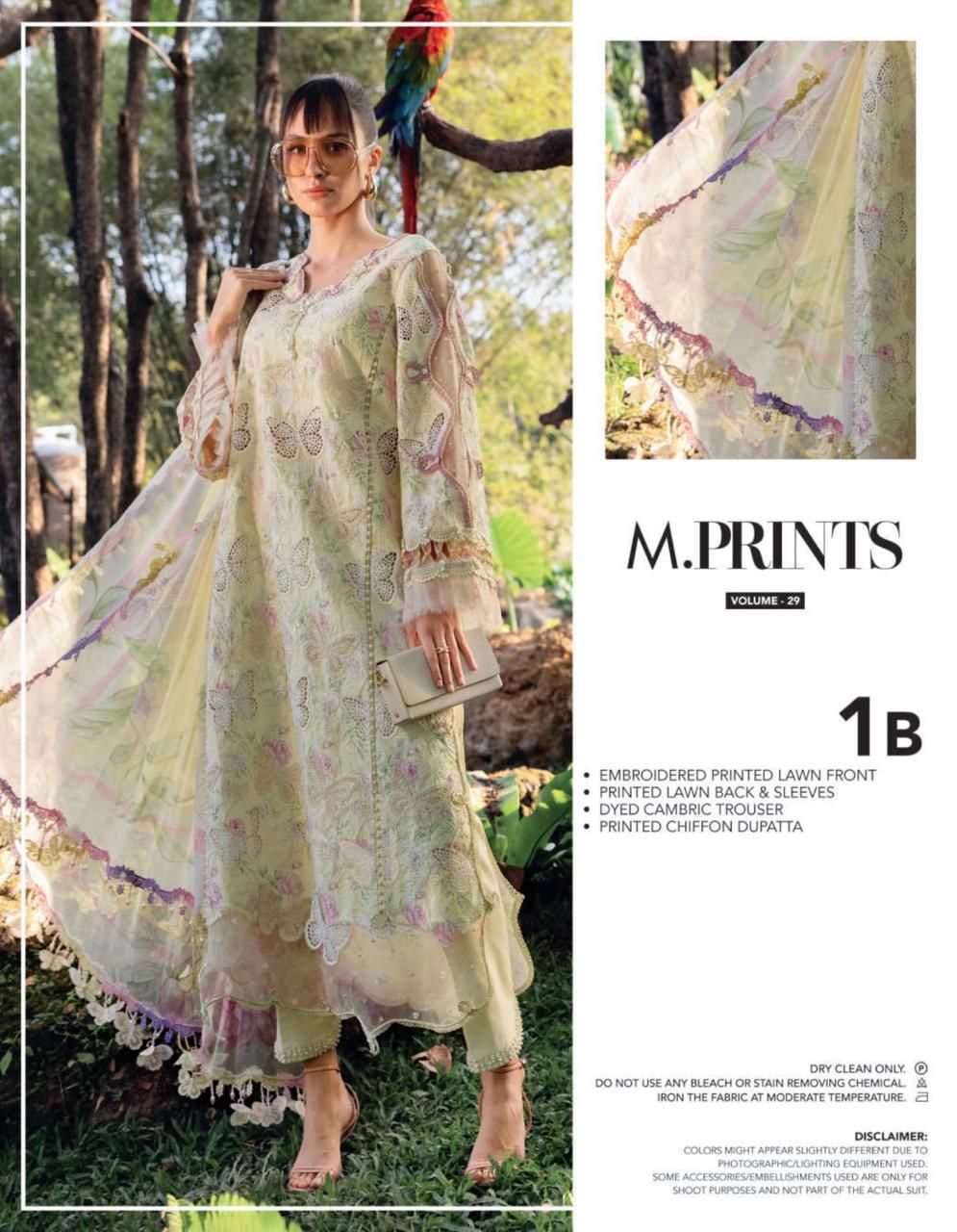 Laser Butterfly Chickenkari 3 Piece Dress - Maria.B