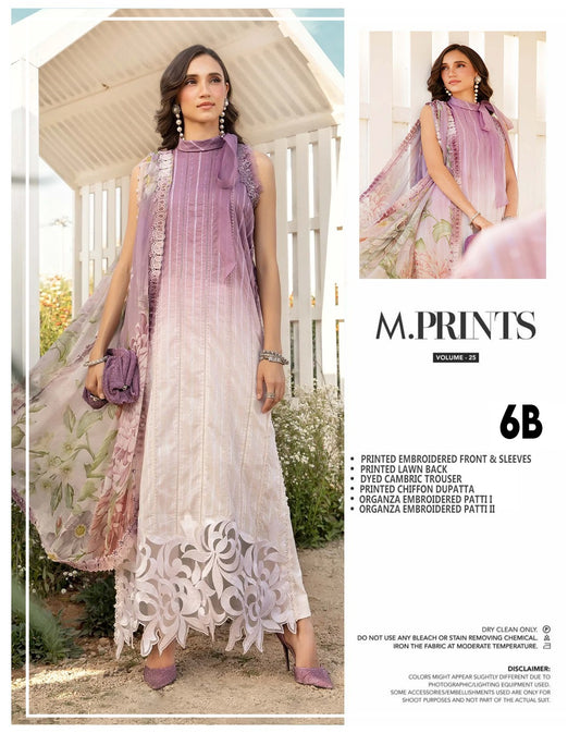 Sequence Cutwork Embroidered with Patches 3 Piece Dress - Maria.B