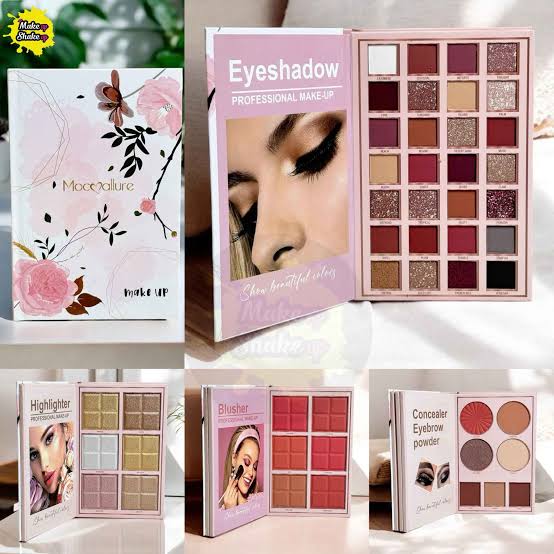 Mocallure 4 in 1 EyeShadow Highligher Brusher Concealer with Box